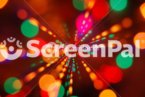 Christmas Lights Glowing (blur Motion Background)